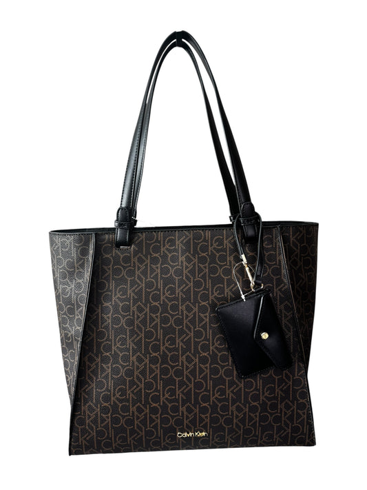 Bolso Calvin Klein Mujer Café con Monograma – Tote Elegante