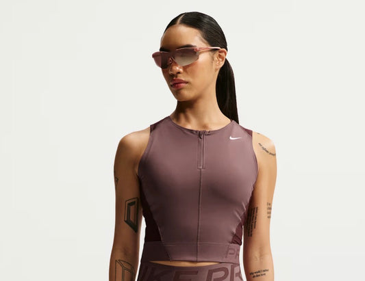 Nike Pro Dri-FIT Crop Top Deportivo Mujer – Burgundy Crush