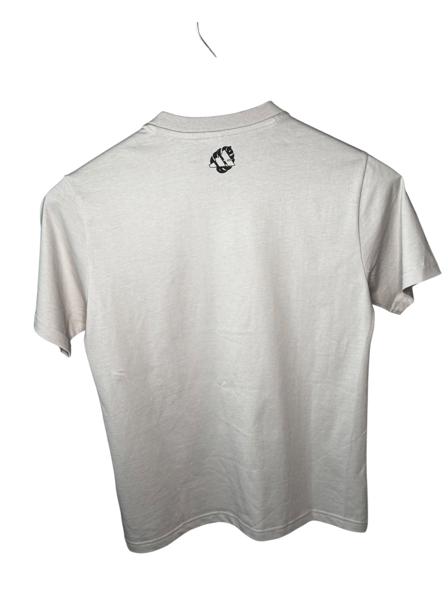 Camiseta Adidas para Mujer Beige con Logo Animal Print