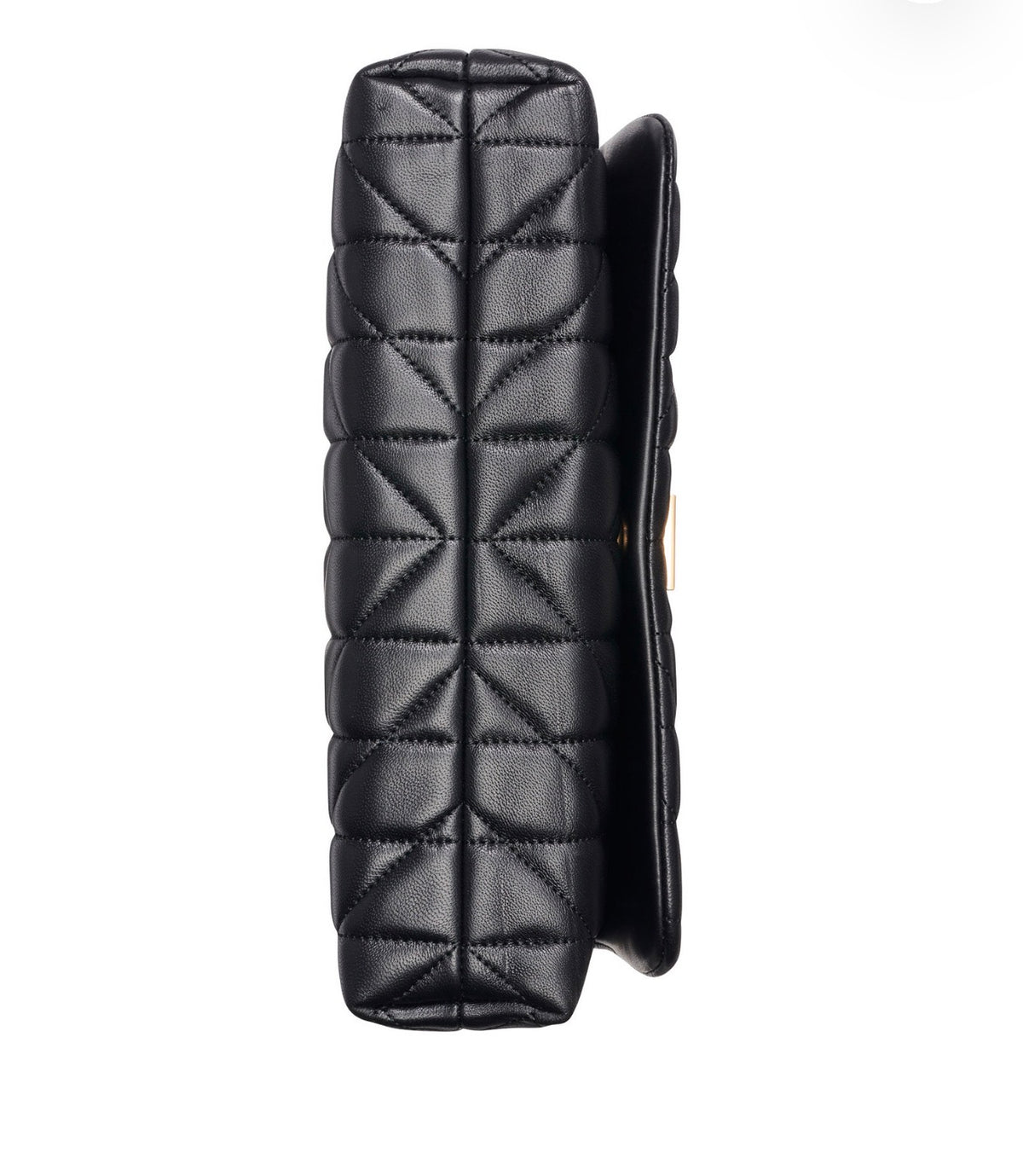 Bolso de Hombro Karl Lagerfeld Paris Negro Acolchado con Cadena Dorada