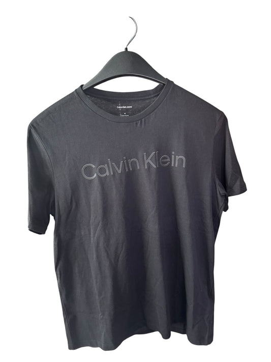 Camiseta Calvin Klein para Hombre con Logo Frontal – Negra y Verde Oliva