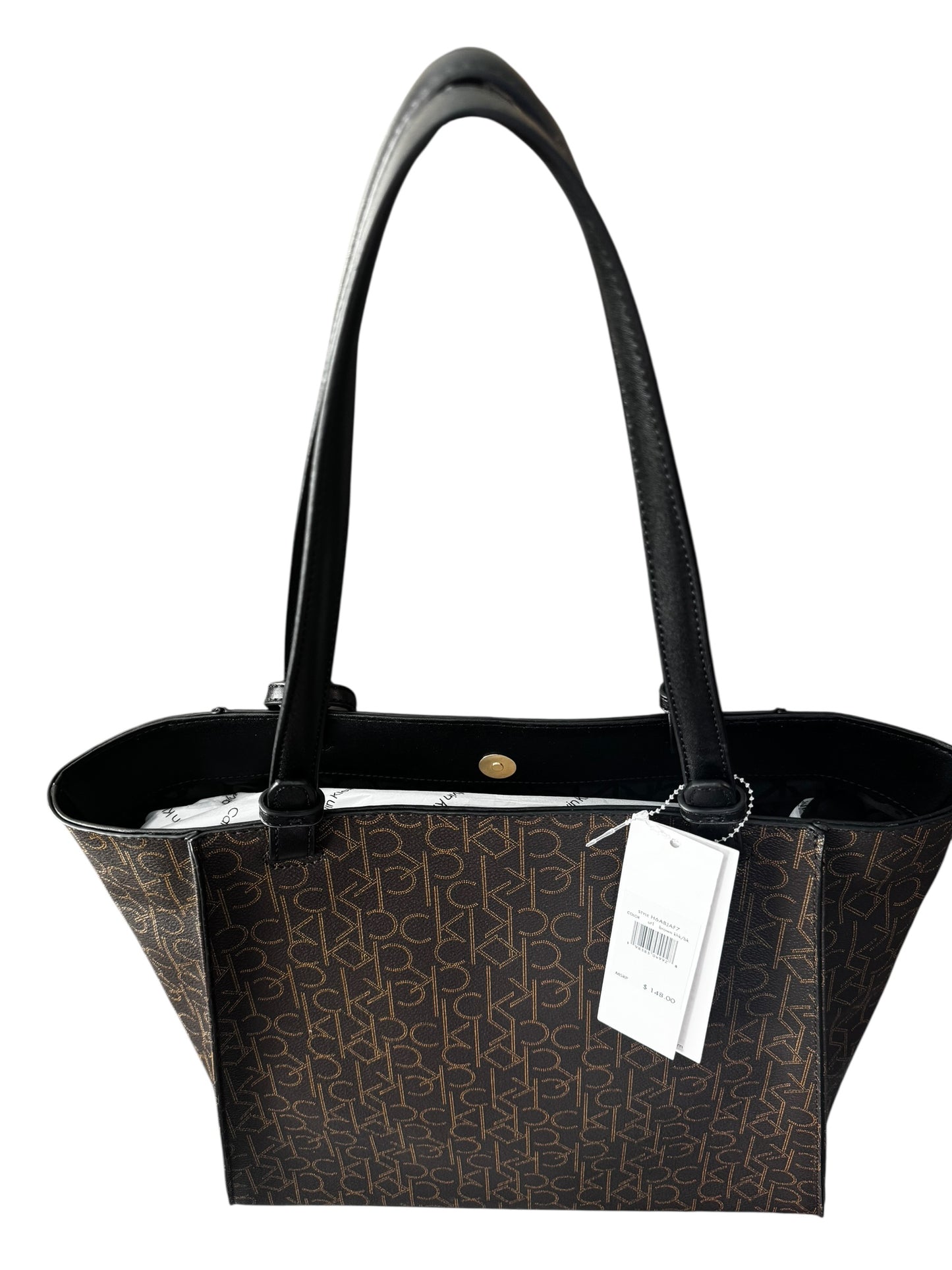 Bolso Calvin Klein Mujer Café con Monograma – Tote Elegante
