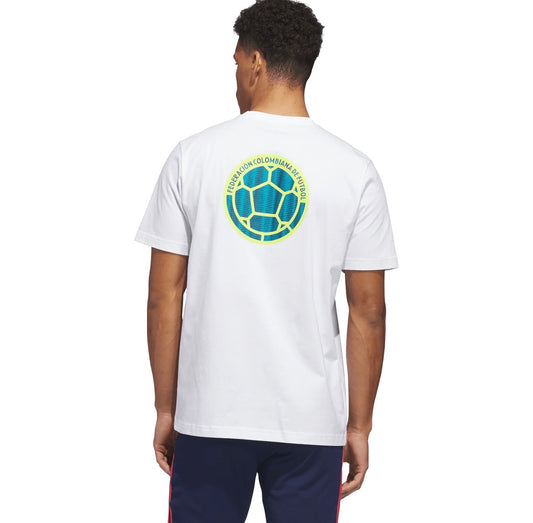 Camiseta adidas Originals Selección Colombia 26 Away Hook Tee Blanca para Hombre