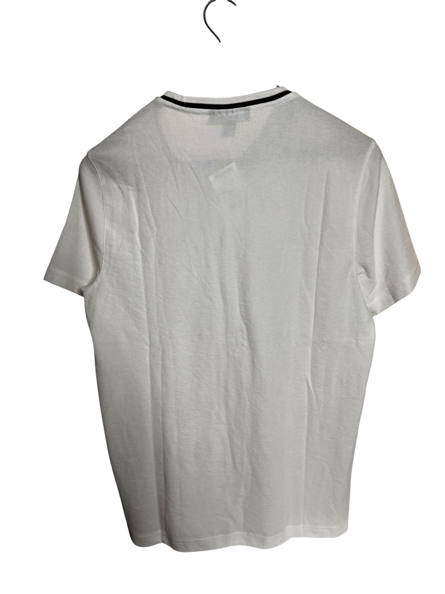 Camiseta Michael Kors Hombre Blanca con Detalles Negros
