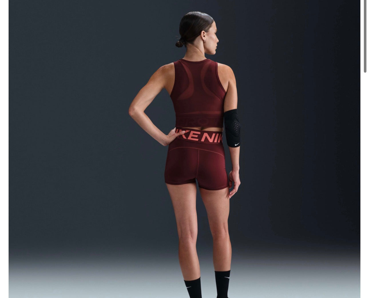 Nike Pro Dri-FIT Crop Top Deportivo Mujer – Dark Team Red