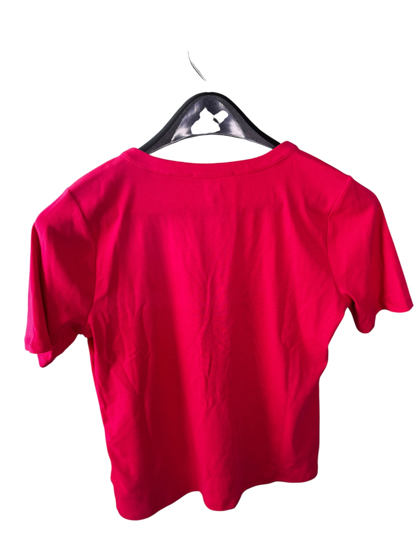 Camiseta Michael Kors para Mujer Rosa Intenso con Cierre Decorativo MK
