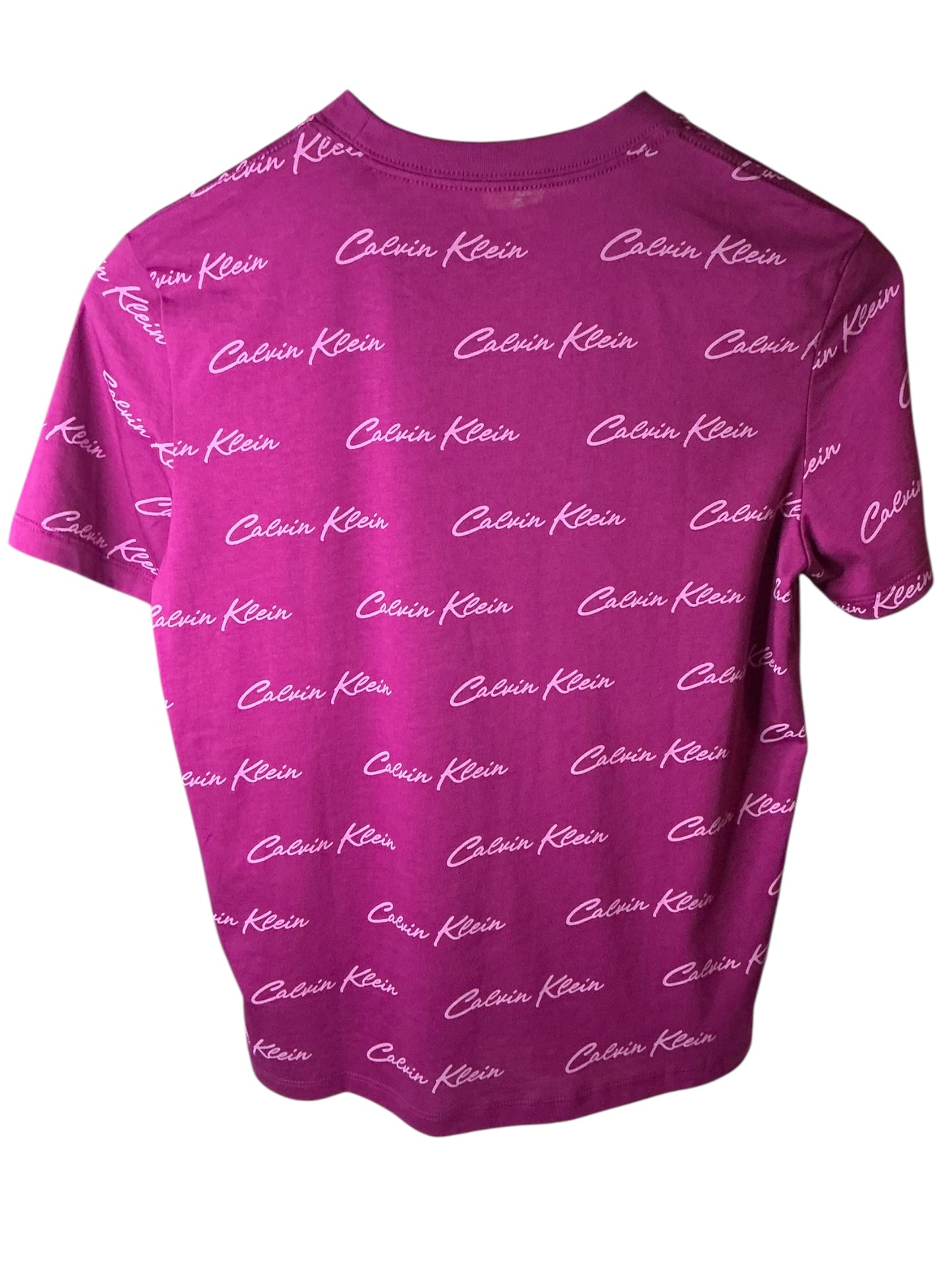 Camiseta Calvin Klein Morada para Mujer con Estampado de Logo