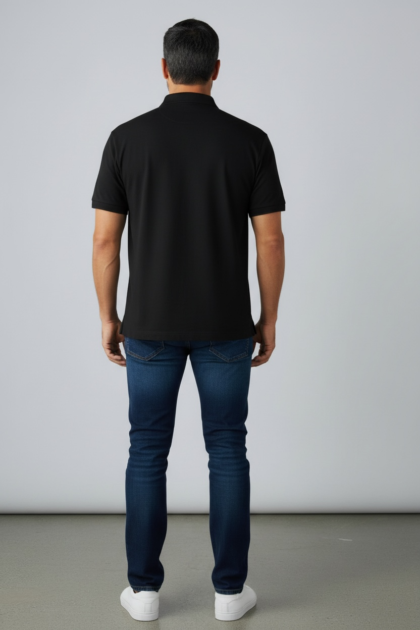 Polo Calvin Klein Color Block Negro, Gris y Blanco para Hombre