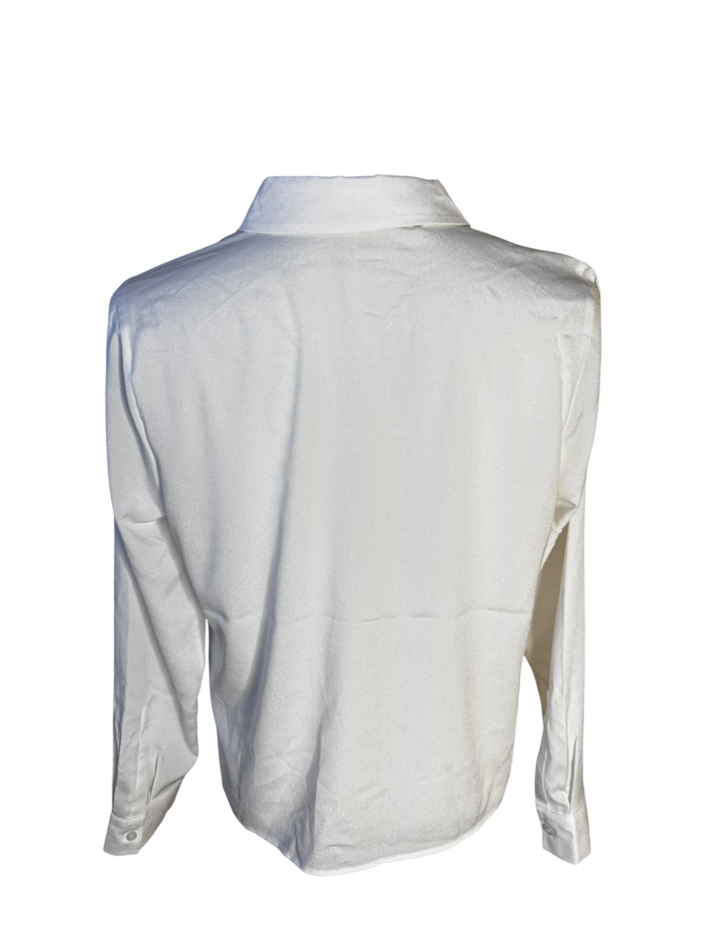 Blusa Karl Lagerfeld Paris Blanca con Estampado Escena París en Negro