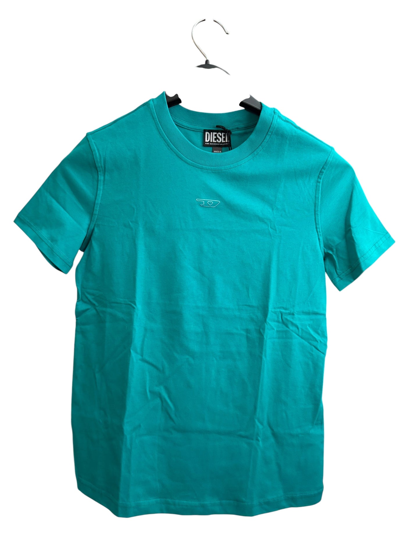 Camiseta Diesel Mujer Verde Tropical – Camiseta Original Premium de Algodón