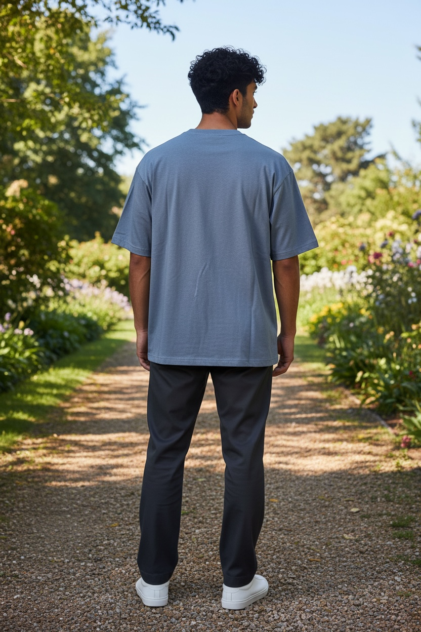 Camiseta GAP Hombre Azul con Logo GAP 1969 (Talla XL)