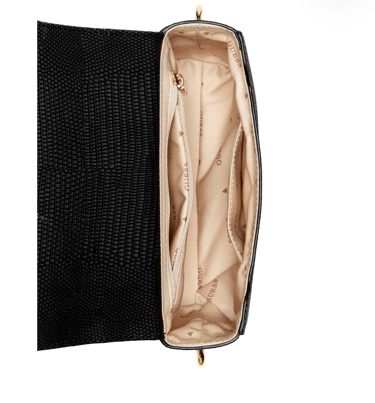 Bolso Mini Crossbody GUESS Texturizado Negro con Asa