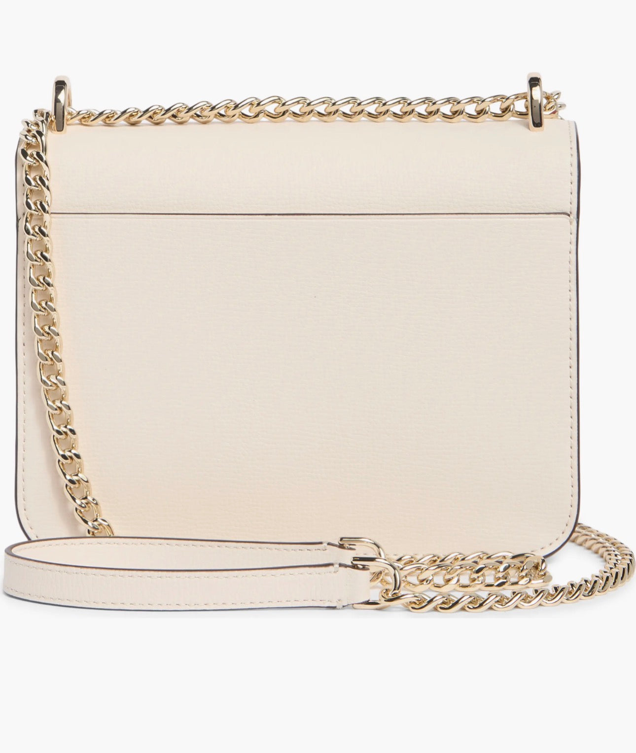 Bolso Crossbody Kate Spade New York Remi Flap Crema con Cadena Dorada