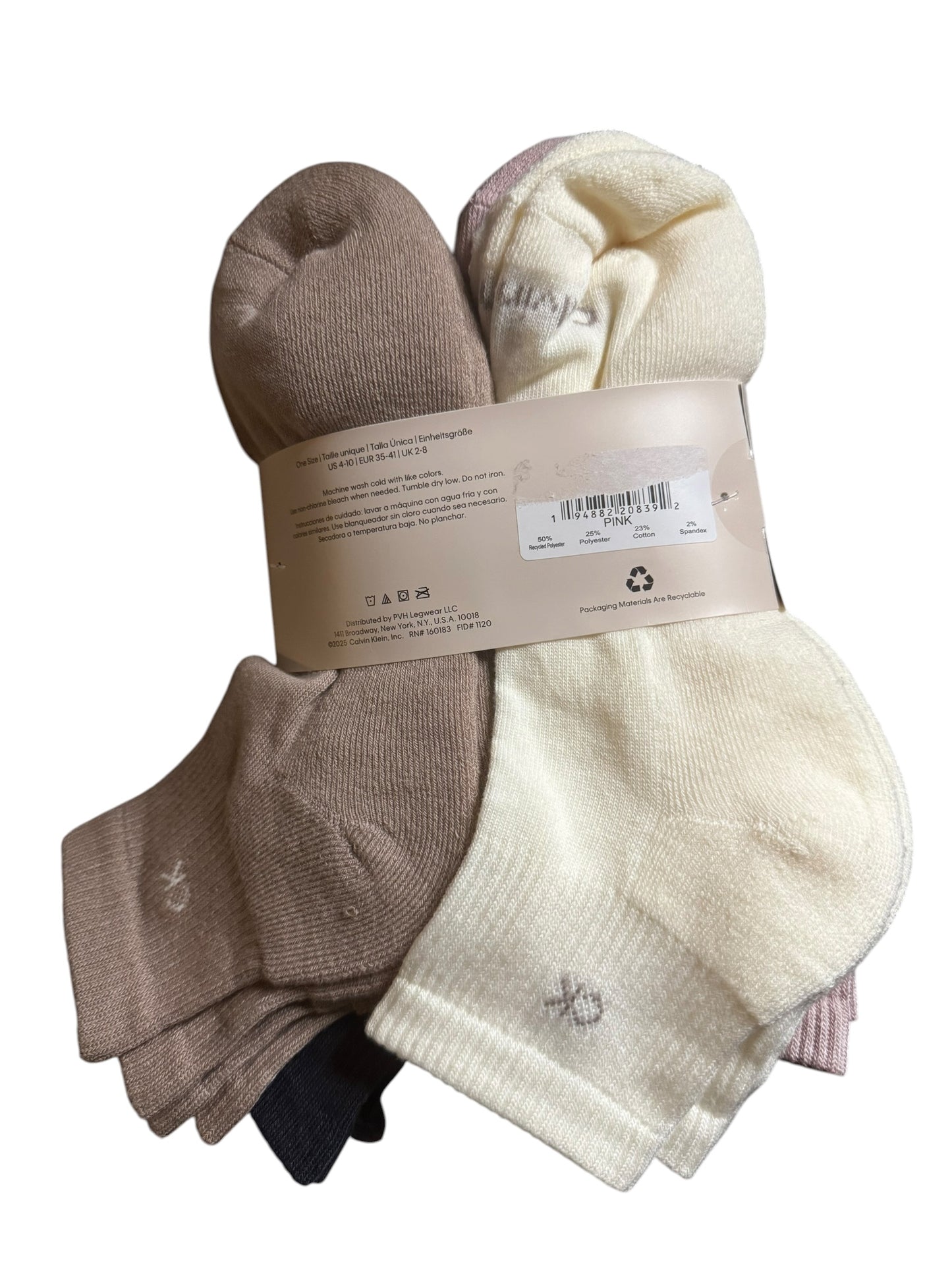 Medias Tobilleras Calvin Klein para Mujer (Paquete de 8) – Colores Variados
