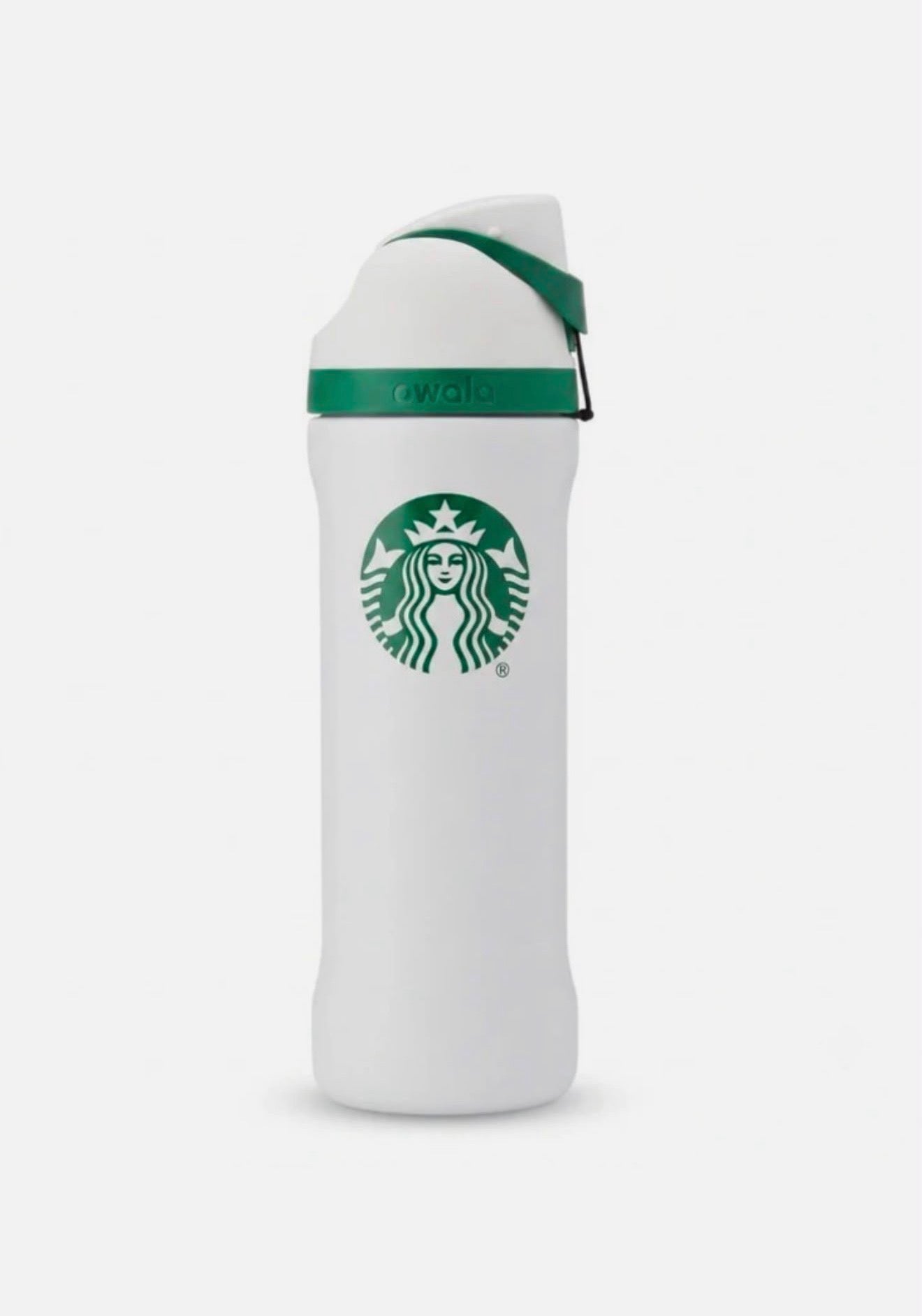 Starbucks x Owala FreeSip 24 oz – Botella Térmica Blanca y Verde Edición Especial