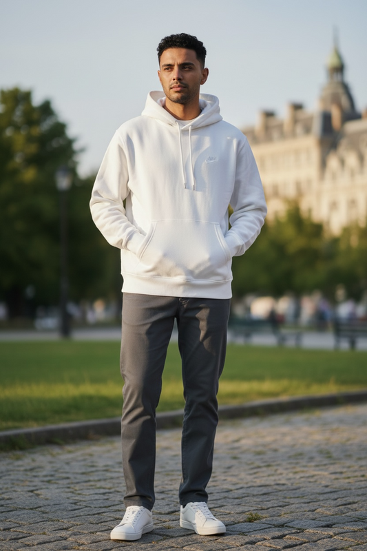 Hoodie Nike Blanco para Hombre – Estilo Clásico y Cómodo