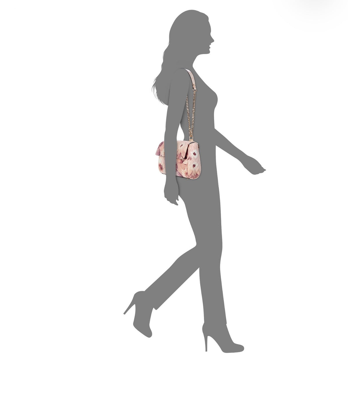 Bolso Crossbody GUESS Floral Acolchado con Cadena
