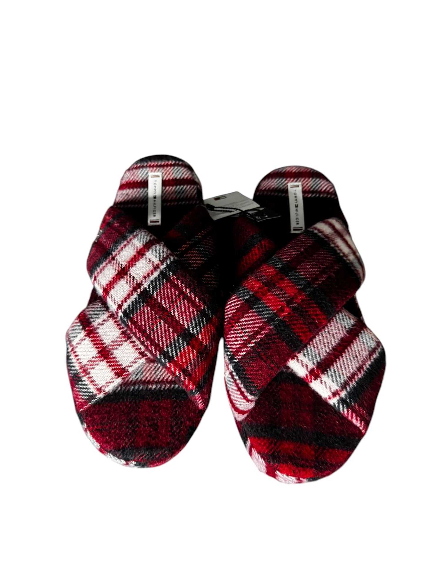 Pantuflas Tommy Hilfiger Mujer Diseño Escocés Rojo