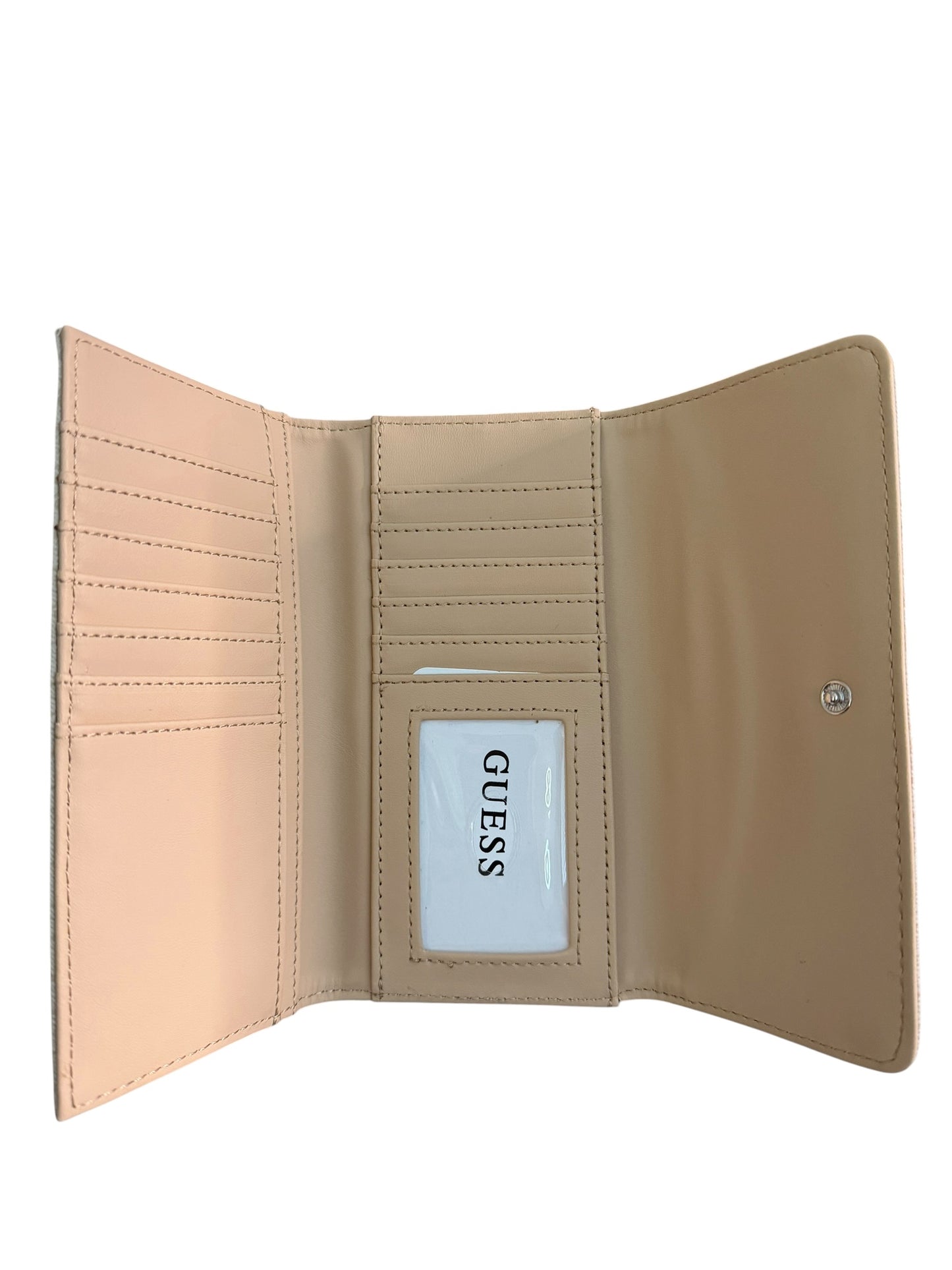 Billetera Guess Original Beige Monograma para Mujer