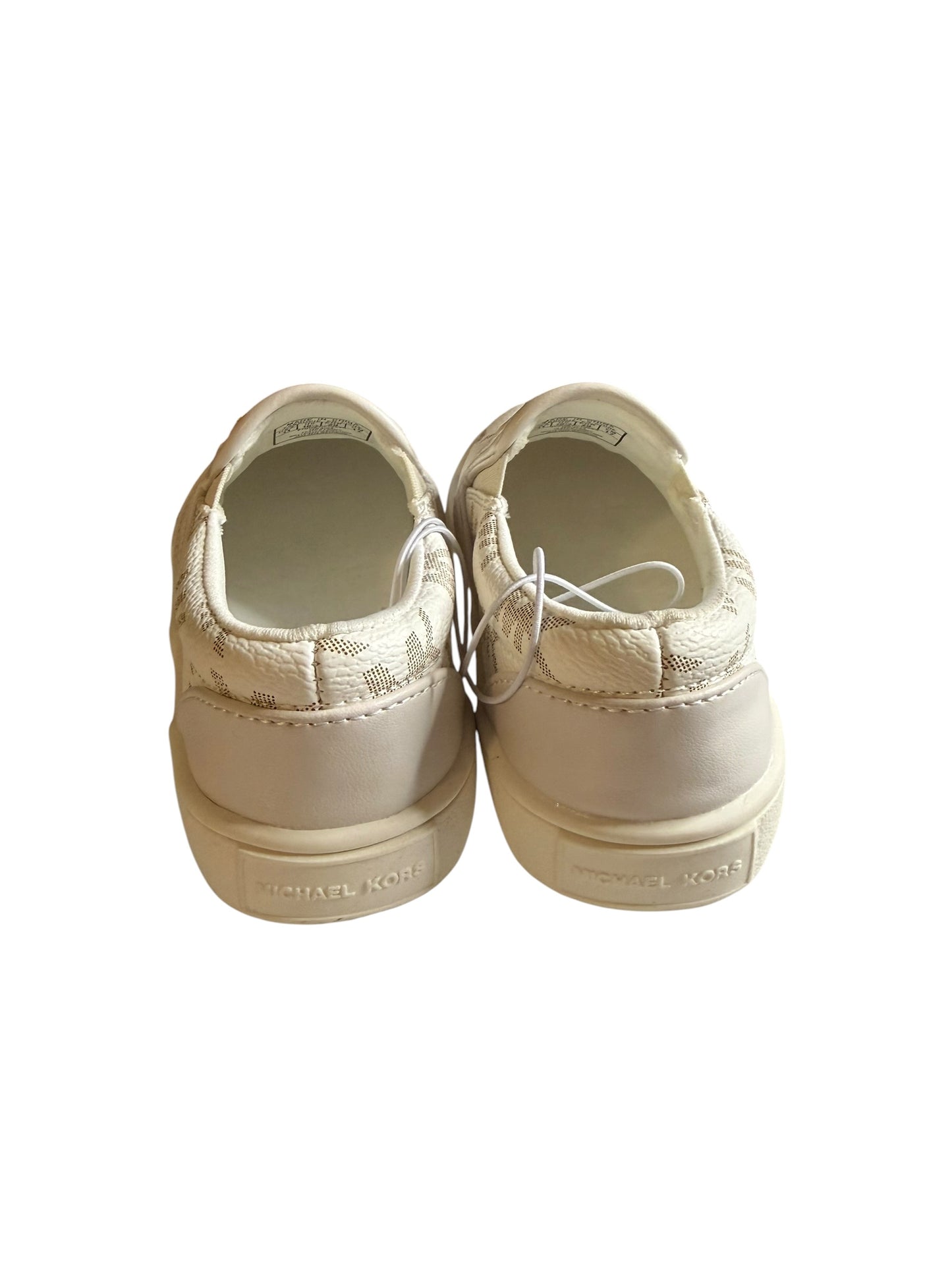 Tenis Slip-On Michael Kors para Niña Blancos con Monograma MK – Talla 11 US Kids