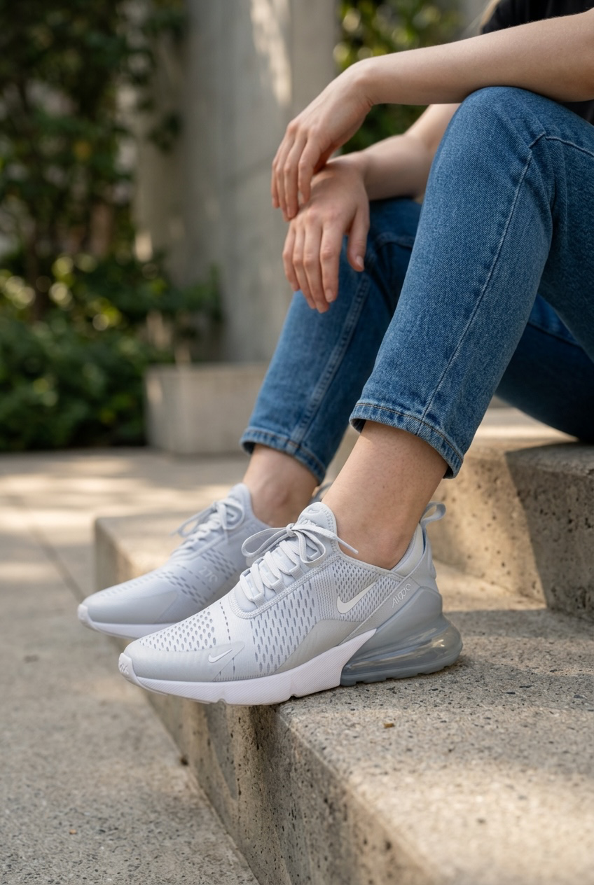 Nike Air Max 270 Mujer Azul Grisáceo/Blanco