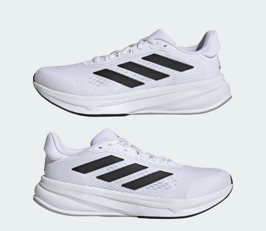 Tenis Adidas Response Hombre Blanco y Negro – Running y Comodidad (Talla 42)