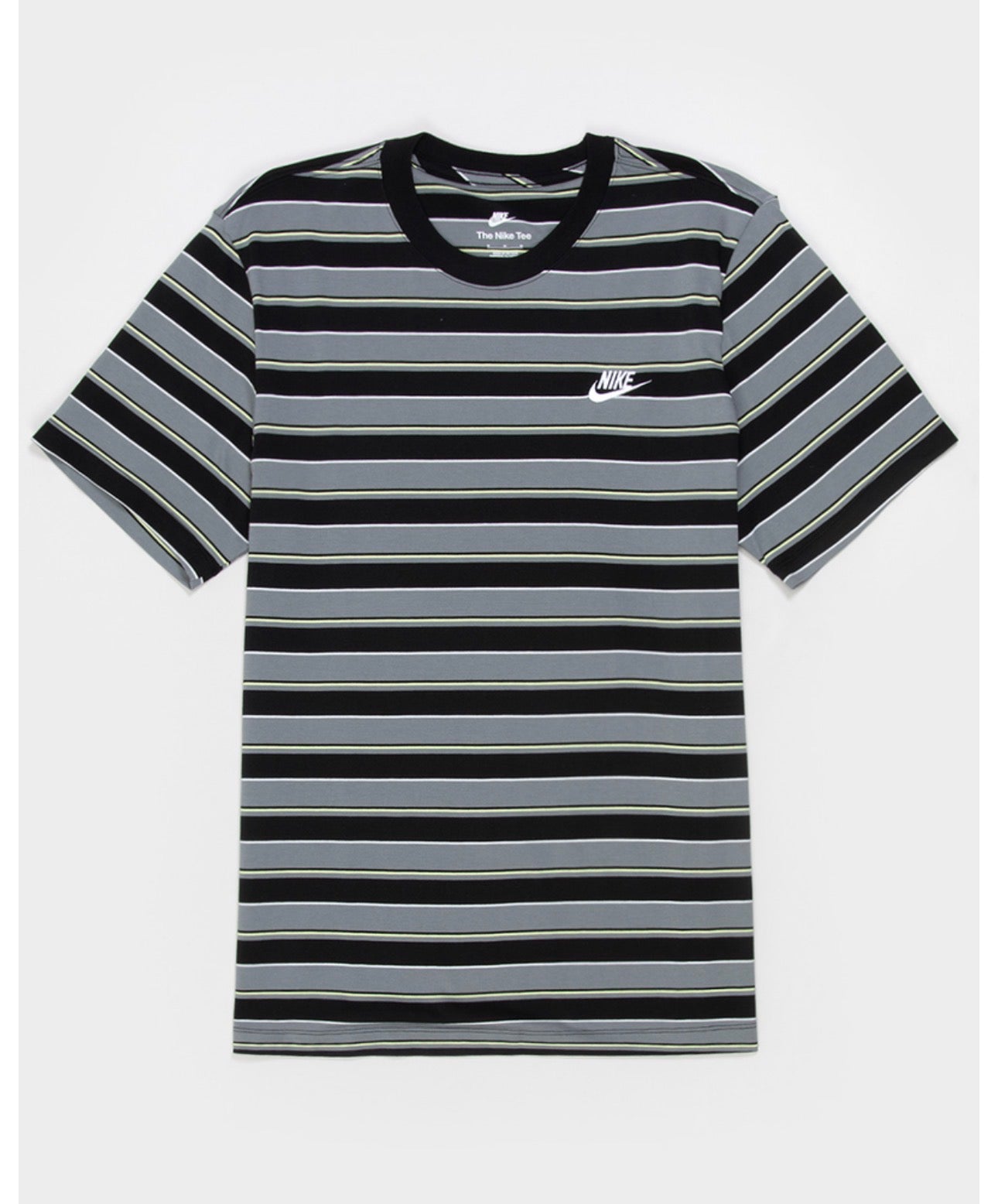 Camiseta Nike Sportswear Rayas Gris y Negro para Hombre