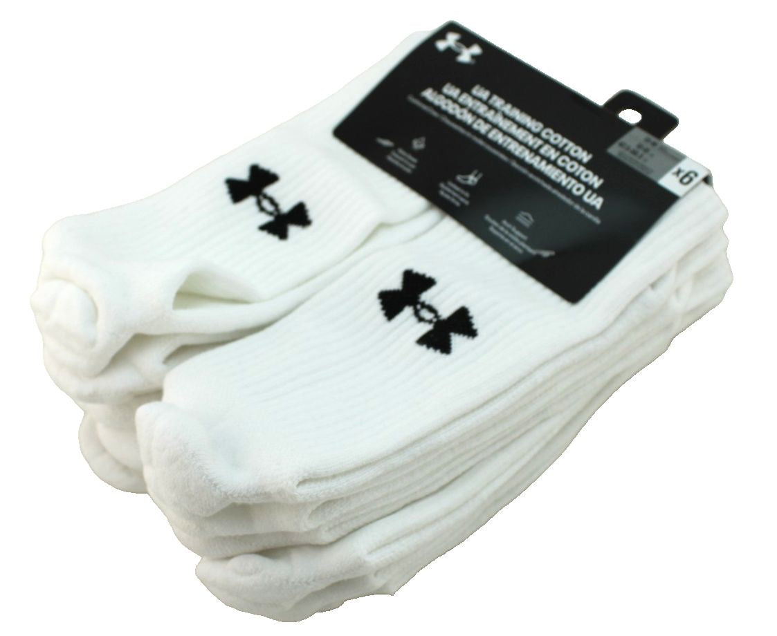 Medias Under Armour Blancas (Pack de 6) – Cómodas y Deportivas