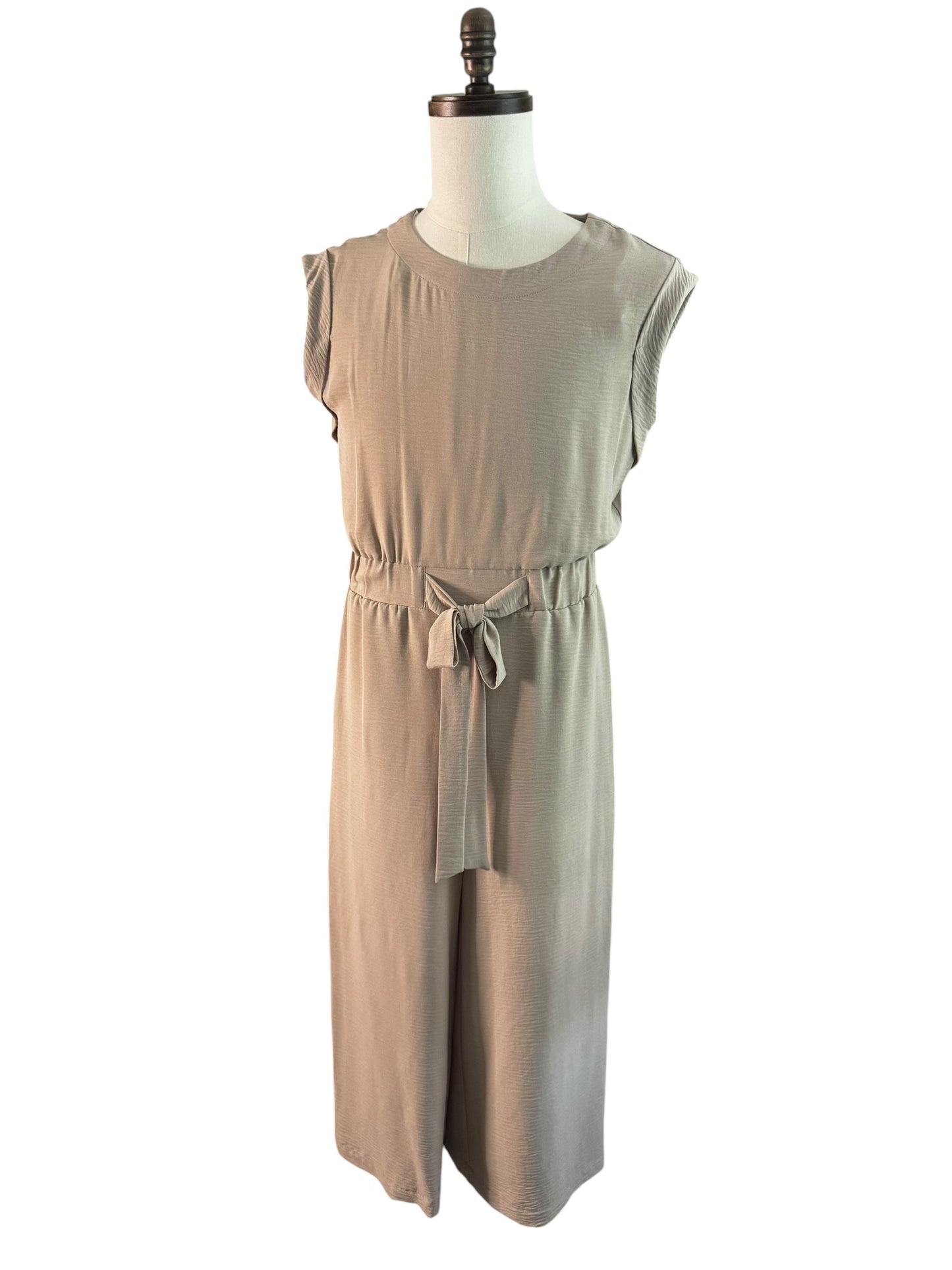 Enterizo Calvin Klein Beige de Pierna Ancha para Mujer – Talla 6