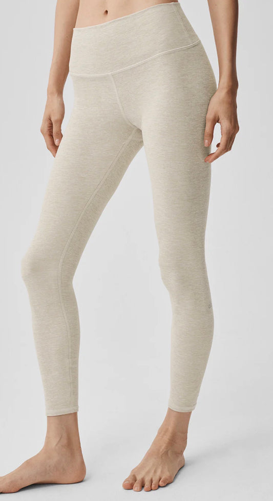Leggings Alo Yoga Alosoft High-Waist 7/8 Highlight Beige