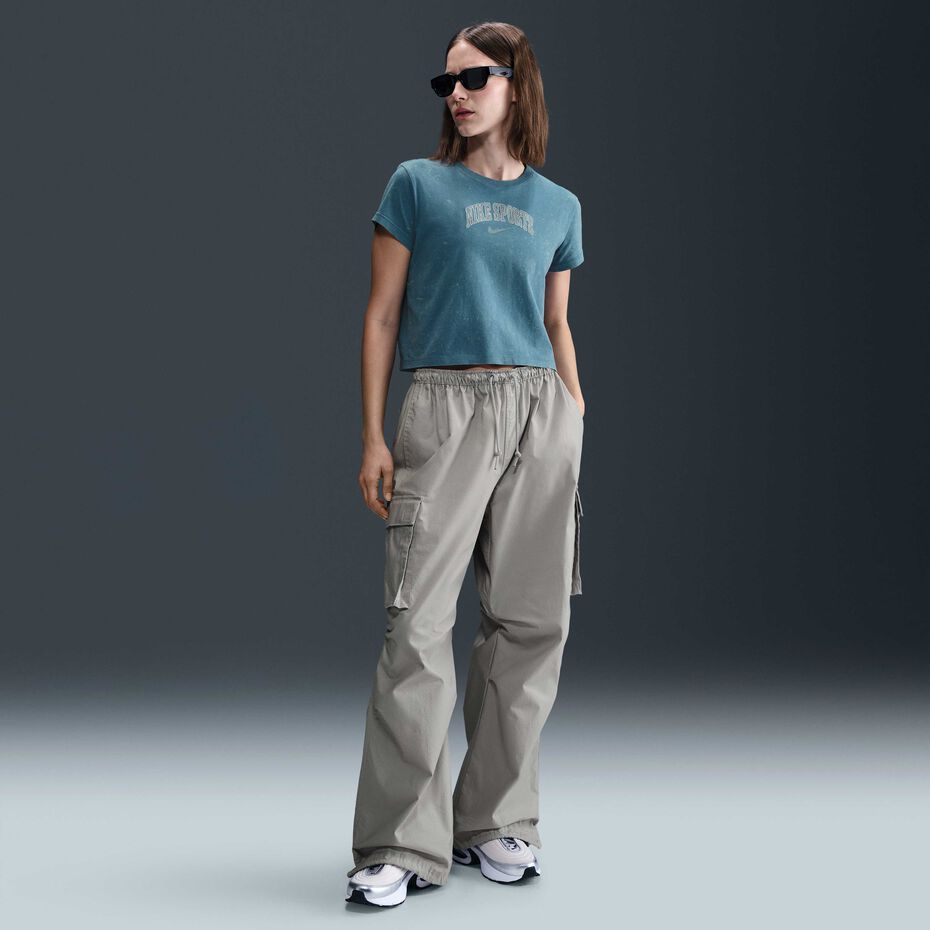 Camiseta Nike Sportswear Mujer Smokey Blue – Camiseta Original de Algodón
