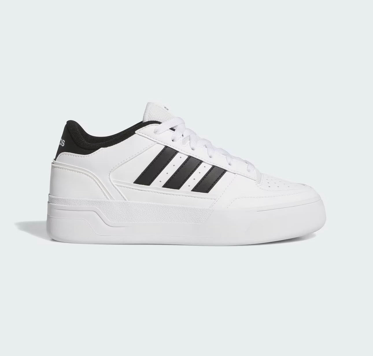 Tenis Adidas Mujer Blancos con Franjas Negras – Estilo Urbano y Moderno