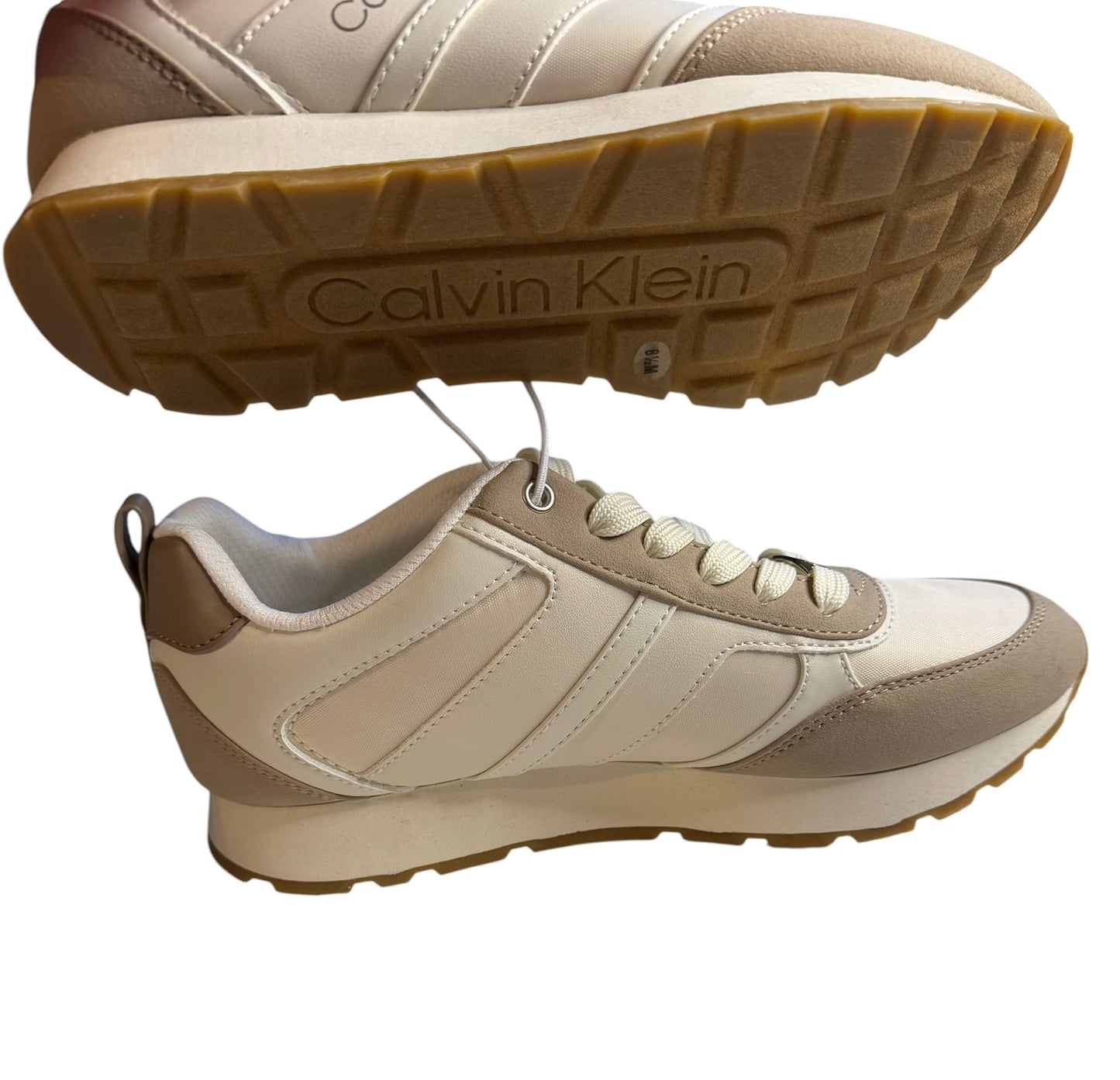 Tenis Calvin Klein Mujer Beige/Crema Talla 8.5