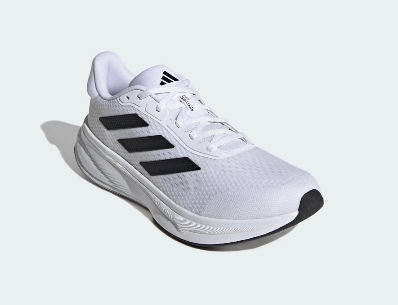 Tenis Adidas Response Hombre Blanco y Negro – Running y Comodidad (Talla 42)