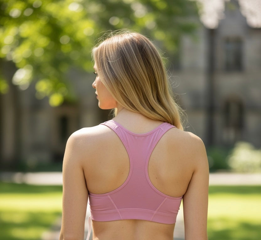 Top Deportivo Nike Rosa con Soporte Medio para Mujer