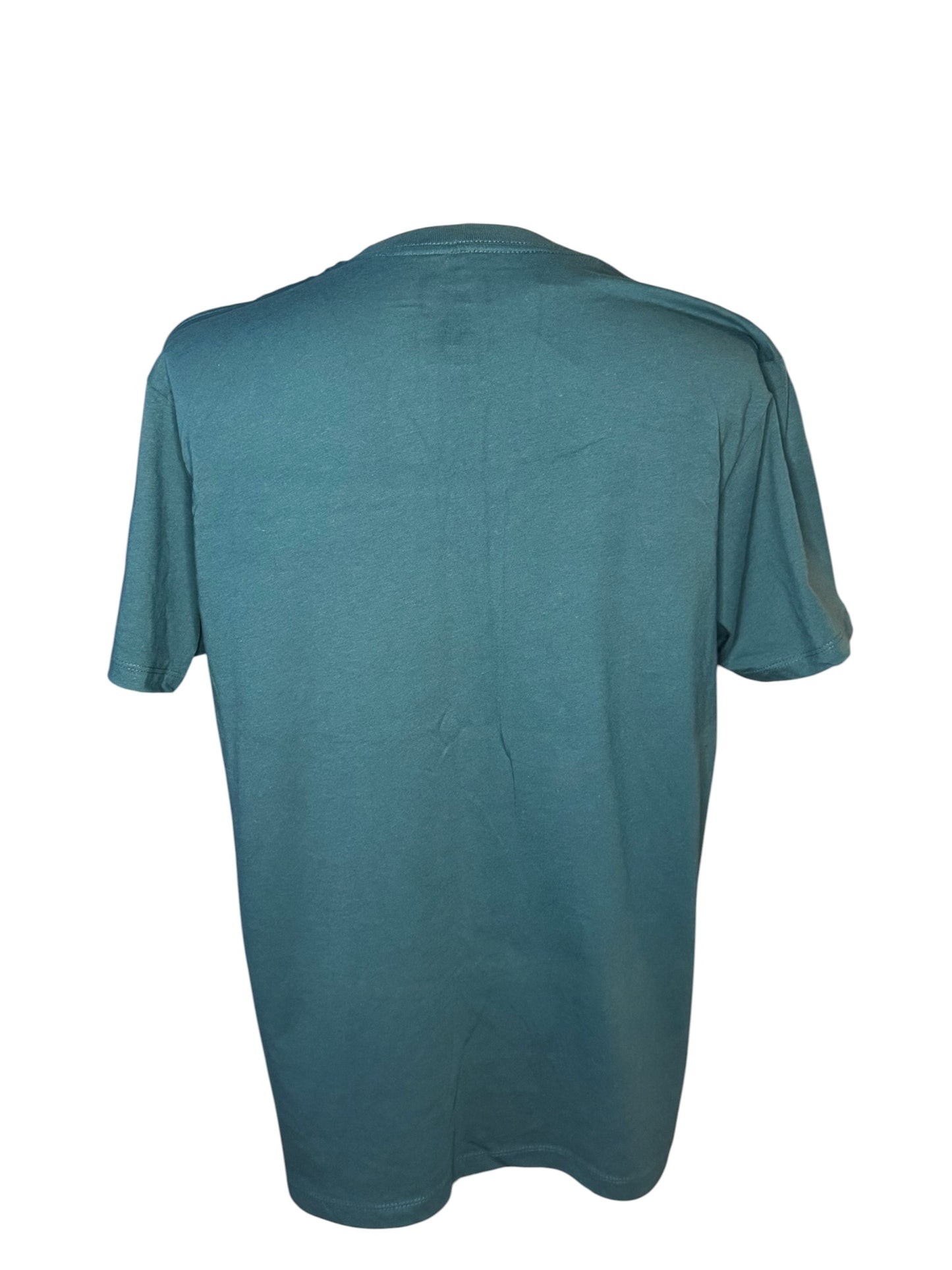 Camiseta Vans Verde Azulado con Diseño Gráfico Frontal para Hombre