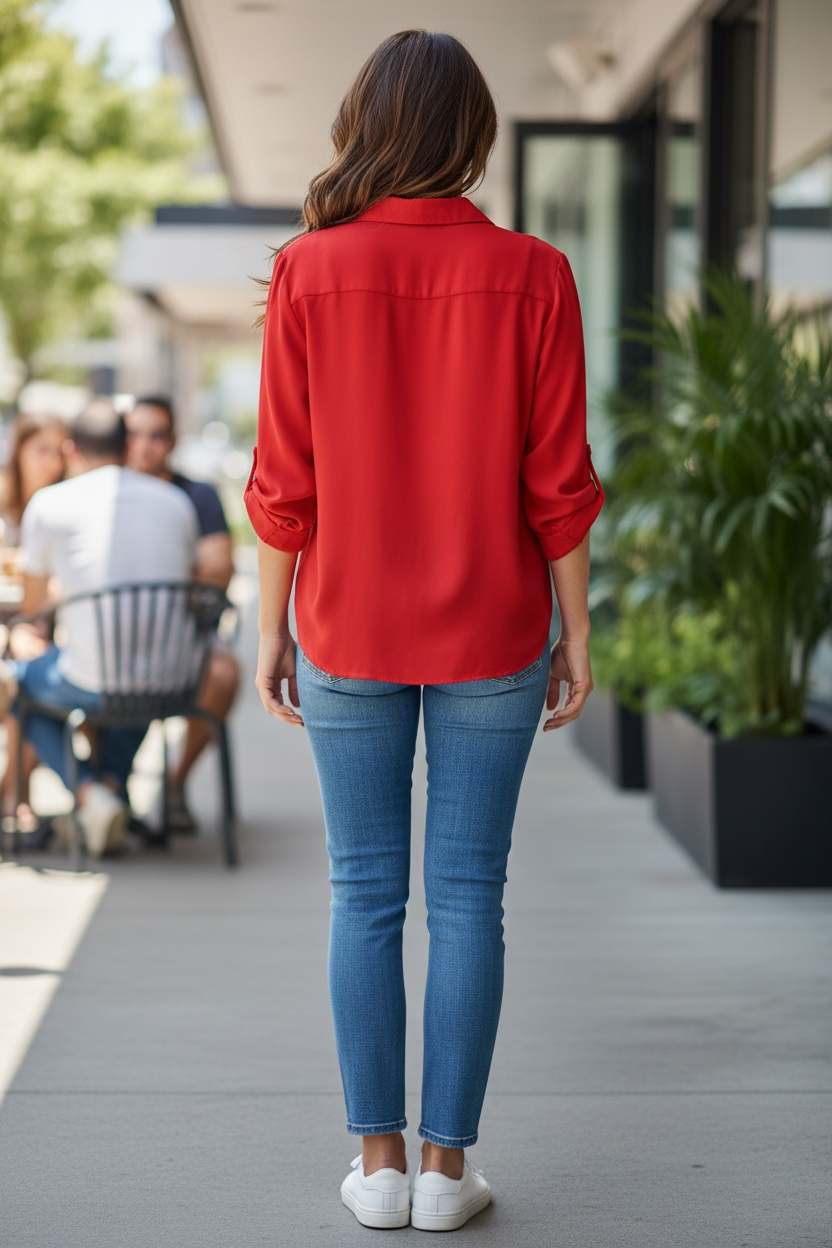 Blusa Michael Kors Coral para Mujer