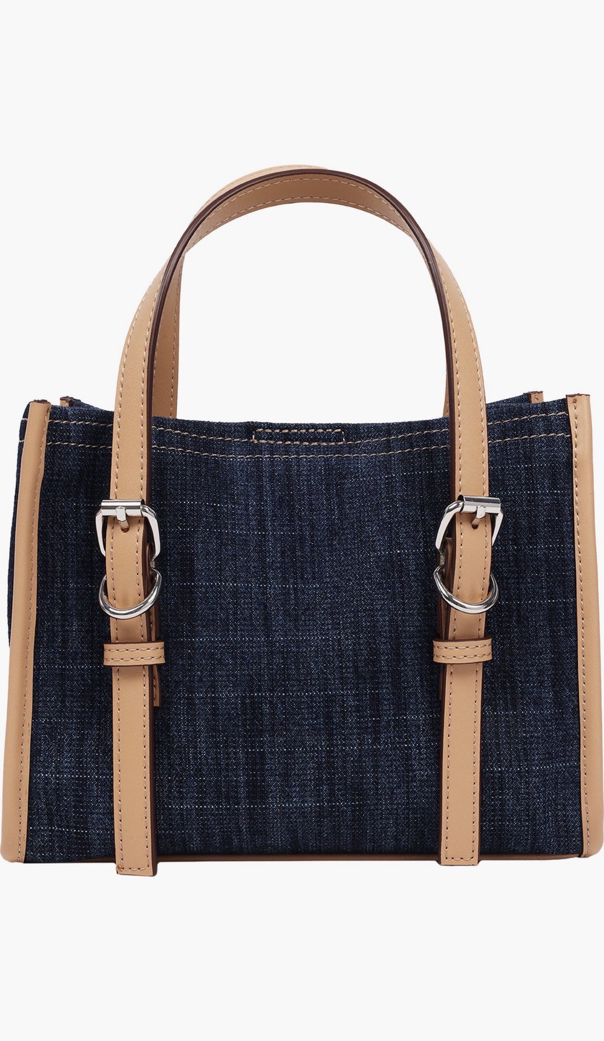 Bolso mini tote True Religion de mezclilla oscura