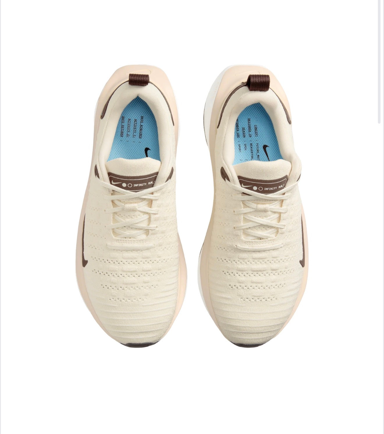 Tenis Nike ReactX Infinity Run para Mujer – Coconut Milk/Baroque Brown