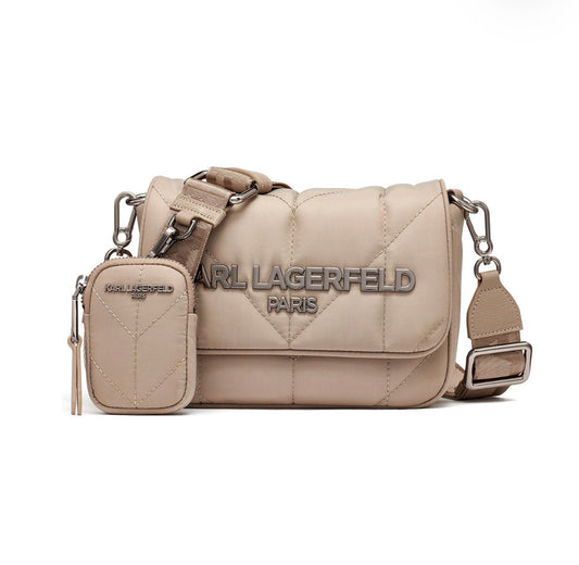 Bolso Cruzado Karl Lagerfeld Paris Voyage Trufa con Estuche Desmontable