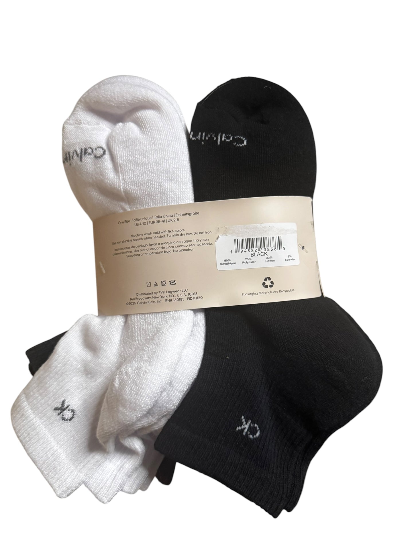 Medias Tobilleras Calvin Klein para Mujer (Paquete de 8) – Colores Clásicos