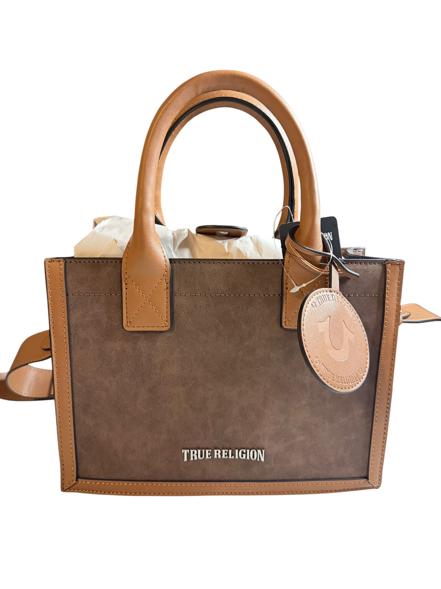 Bolso Tote True Religion Café con Correa Ajustable – Original