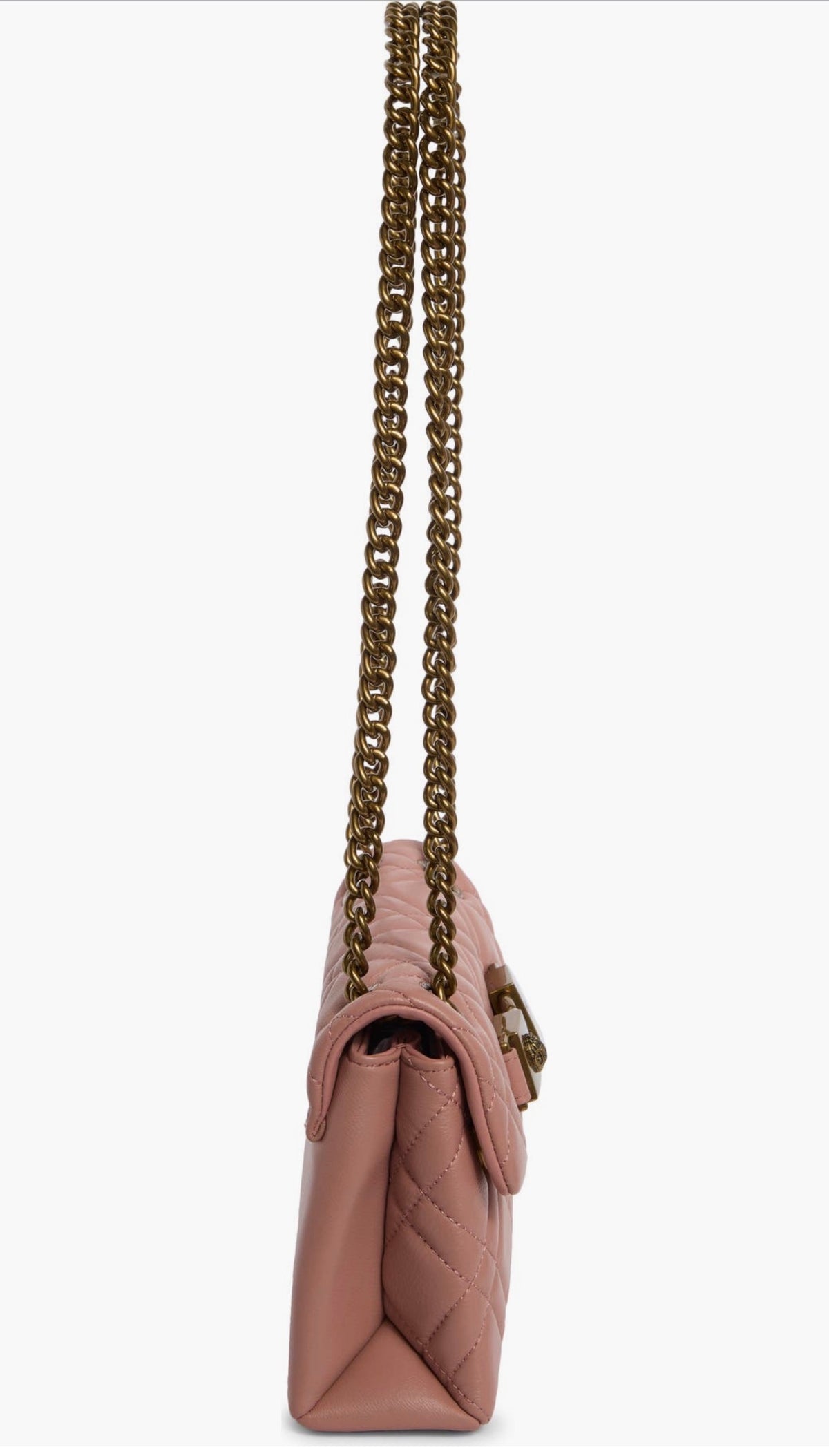 Bolso Crossbody Kurt Geiger London Mini Kingsley en Cuero Rosa Pastel