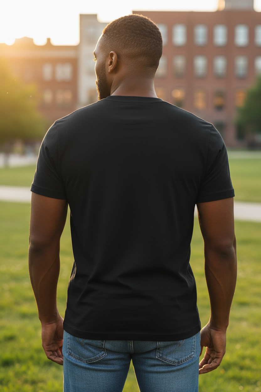 Camiseta Calvin Klein Negra para Hombre con Logo Blanco