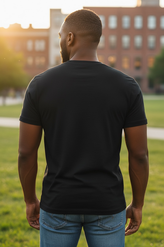 Camiseta Calvin Klein Negra para Hombre con Logo Blanco