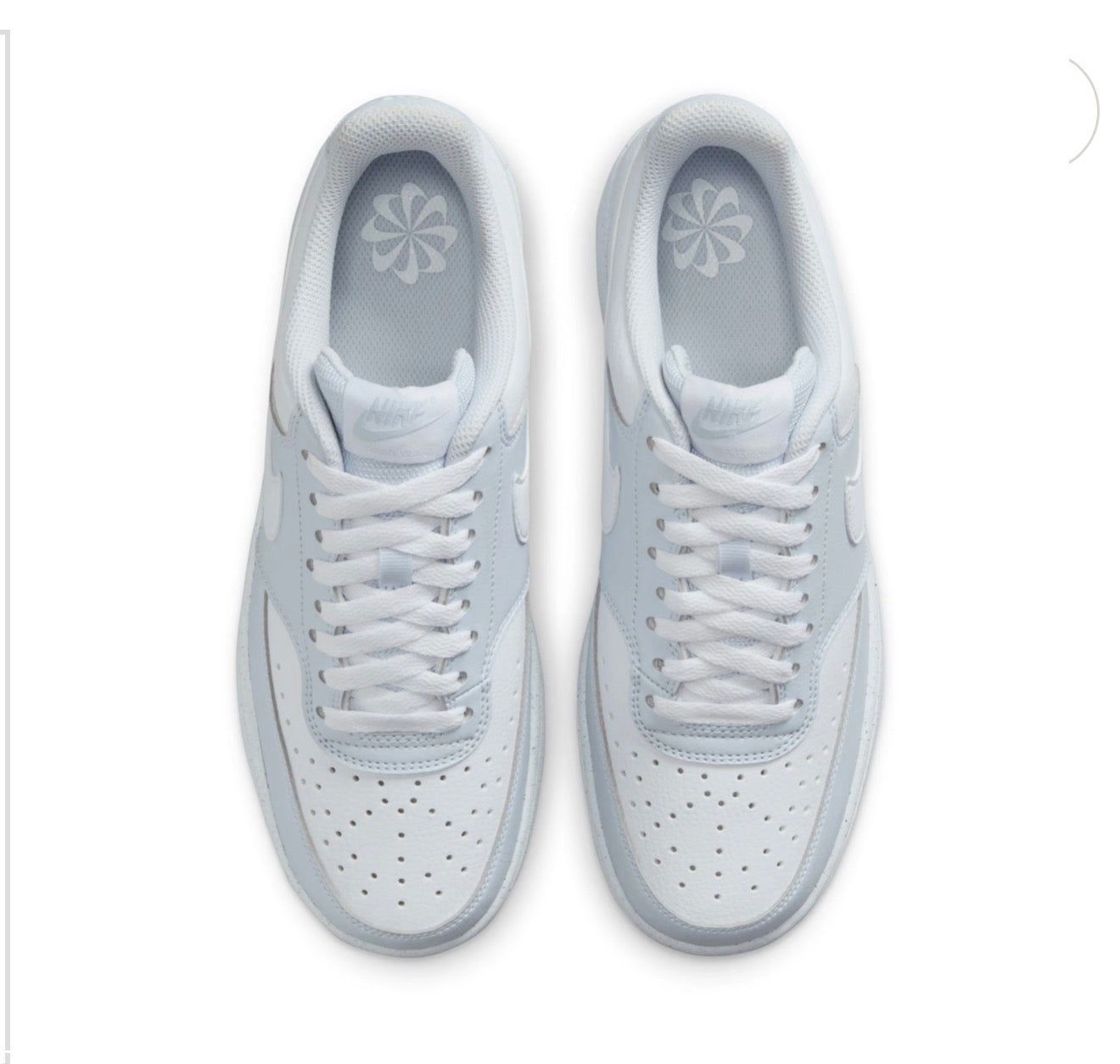 Tenis Nike Court Vision Low Next Nature para Mujer – Gris Claro/Blanco