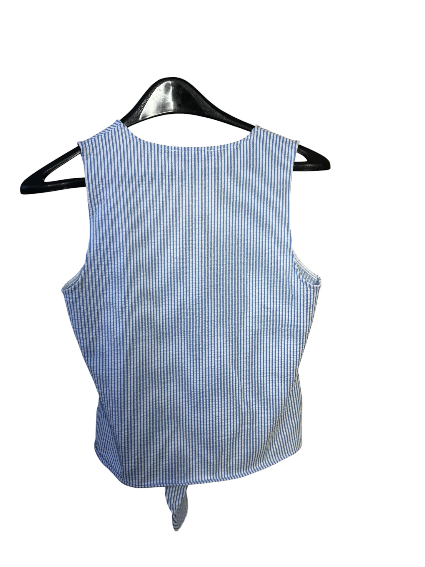 Blusa Michael Kors de Rayas Azules con Nudo Frontal para Mujer
