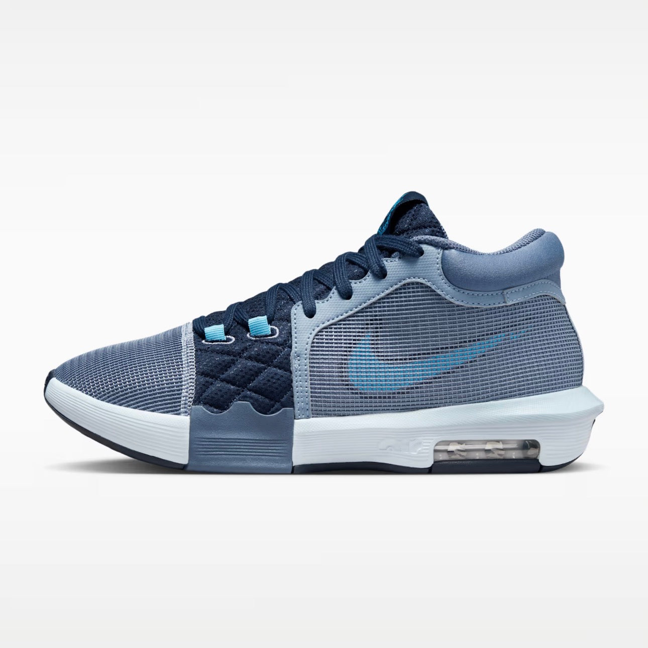 Tenis Nike LeBron Witness 8 Hombre Azul Gris/University Blue