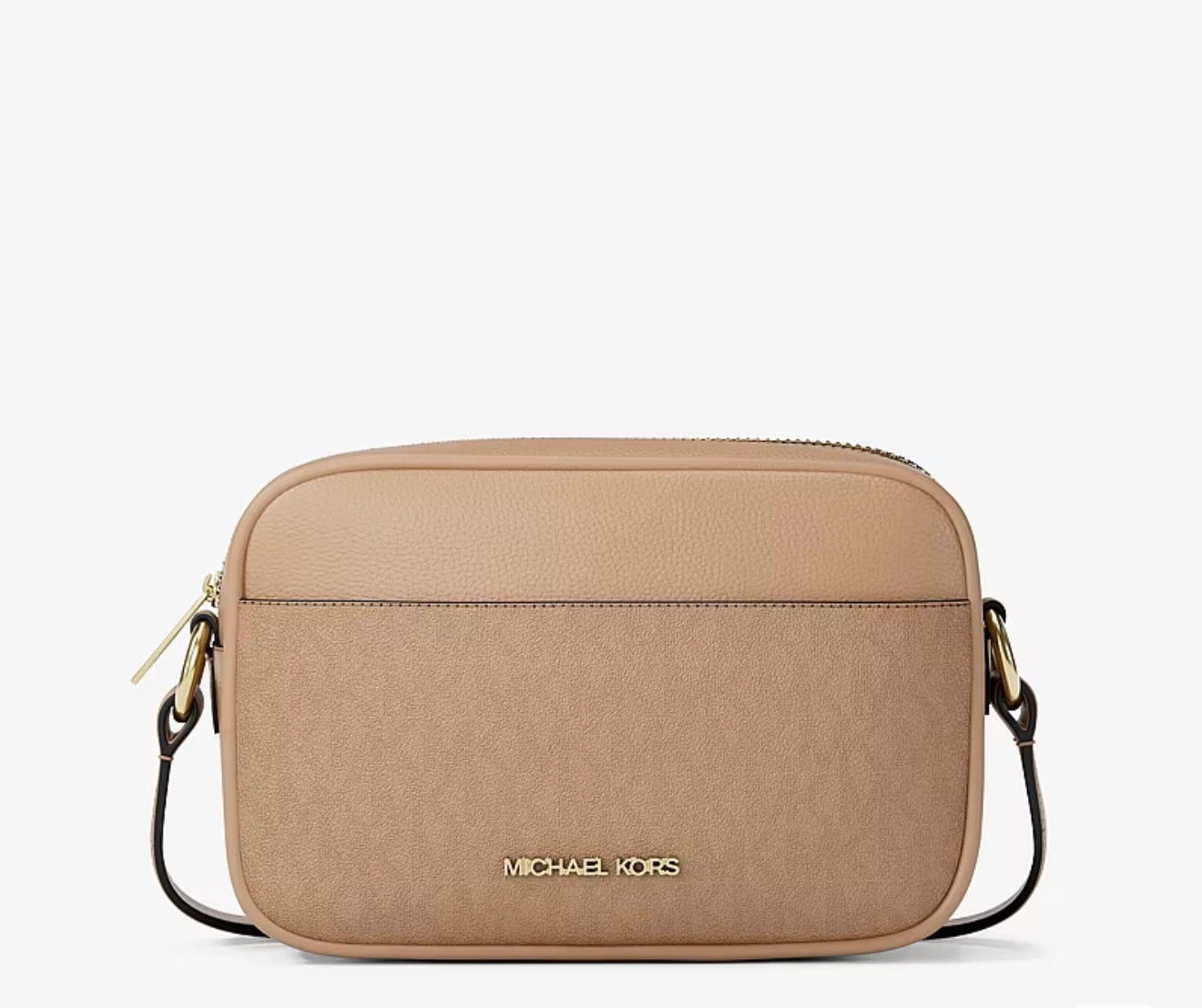 Bolso Crossbody Michael Kors Jet Set Signature Camel