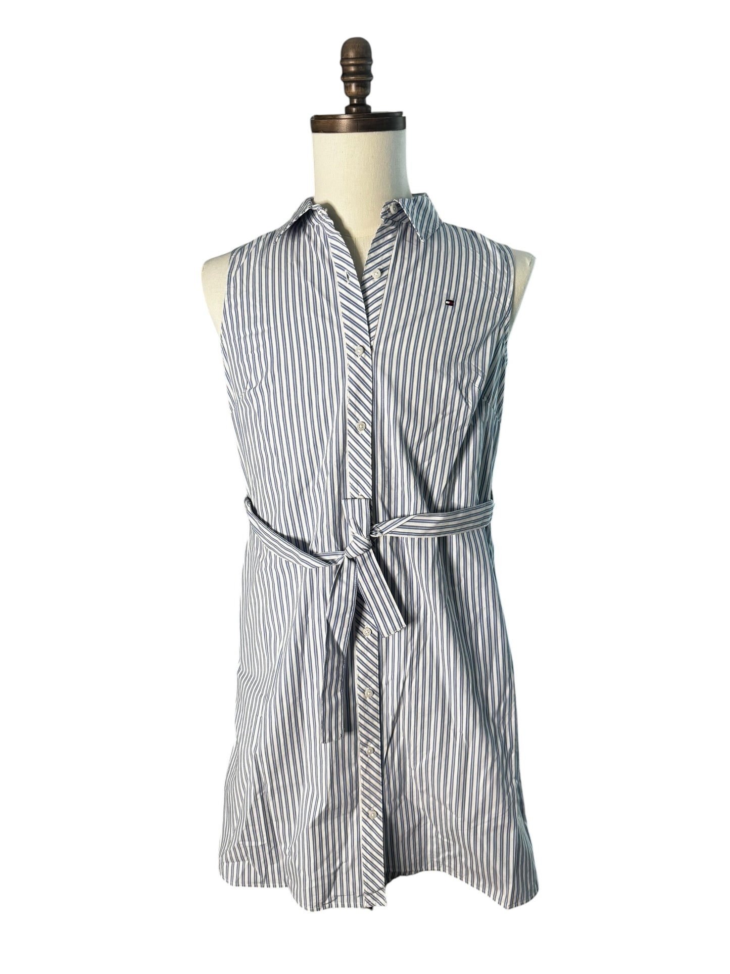 Vestido Tommy Hilfiger Rayado Azul y Blanco para Mujer